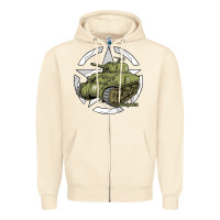 Sandshell Sherman M4A1 WWII Army Tank History Vintage Zipper Hoodie - longCreatives