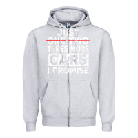Heather Grey Just One More Car I Promise Mechanic Gift Car Lover Garage Zipper Hoodie - longCreatives