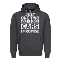 Smoke Just One More Car I Promise Mechanic Gift Car Lover Garage Zipper Hoodie - longCreatives