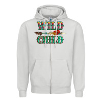 Dove Grey wild chıld serape sunflower and gemstone with arrow Zipper Hoodie - Artiststas