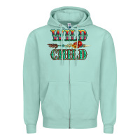 Seafoam wild chıld serape sunflower and gemstone with arrow Zipper Hoodie - Artiststas