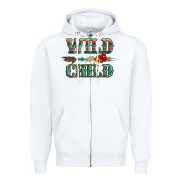 White wild chıld serape sunflower and gemstone with arrow Zipper Hoodie - Artiststas