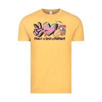 Vintage Mustard peace love nursing Vintage Tee - CowGirlArtShop