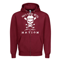 Burgundy kenny chesney, no shoes nation vintage Zipper Hoodie - longCreatives
