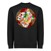 Black Christmas chicken Heavyweight Sweatshirt - Artiststas