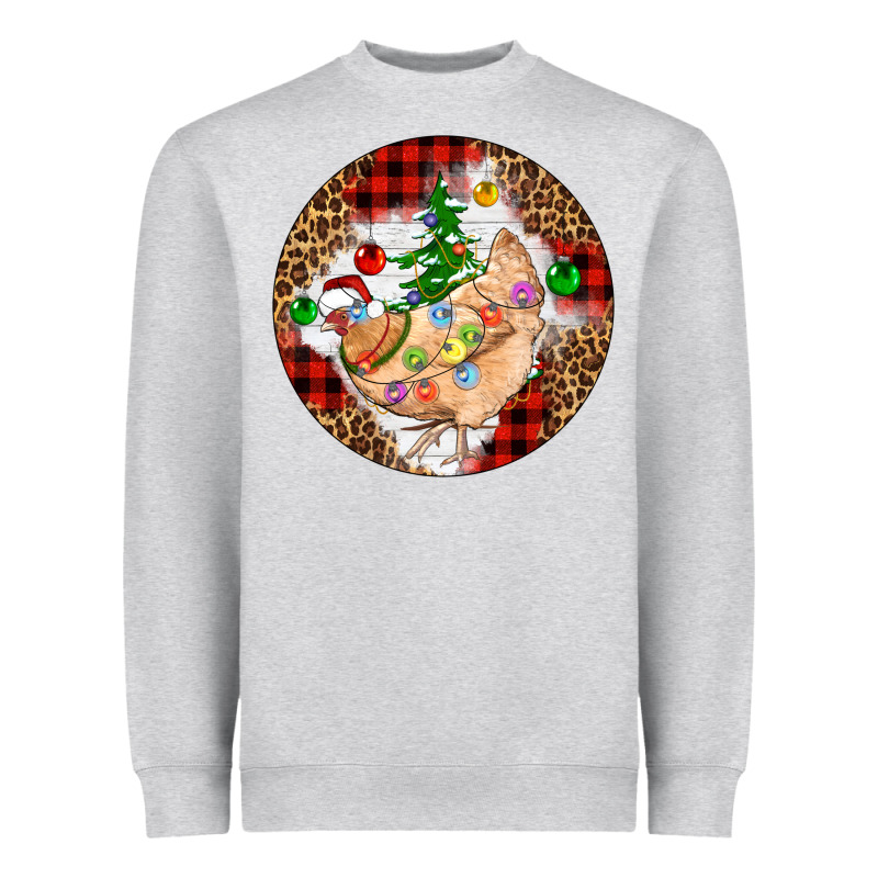 Christmas Chicken Heavyweight Sweatshirt by Artiststas | Teevron