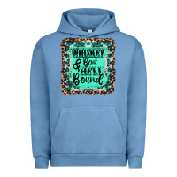 Pigment Pebble Blue whiskey bent hell bound Urban Hoodie - AdoDesignShop