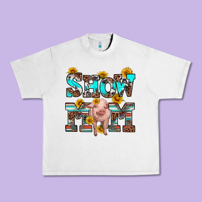 Show Mom Pig Urban Heavy Tee Designed By Ranaportraitstore
