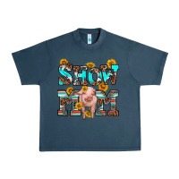 Midnight Navy show mom pig Urban Heavy Tee - RanaPortraitStore