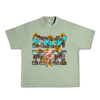Oil Green show mom pig Urban Heavy Tee - RanaPortraitStore