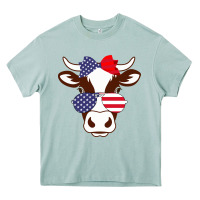 Arona Cow 4Th Of July Independence Day Heavy Core Tee - Bettercallsaul
