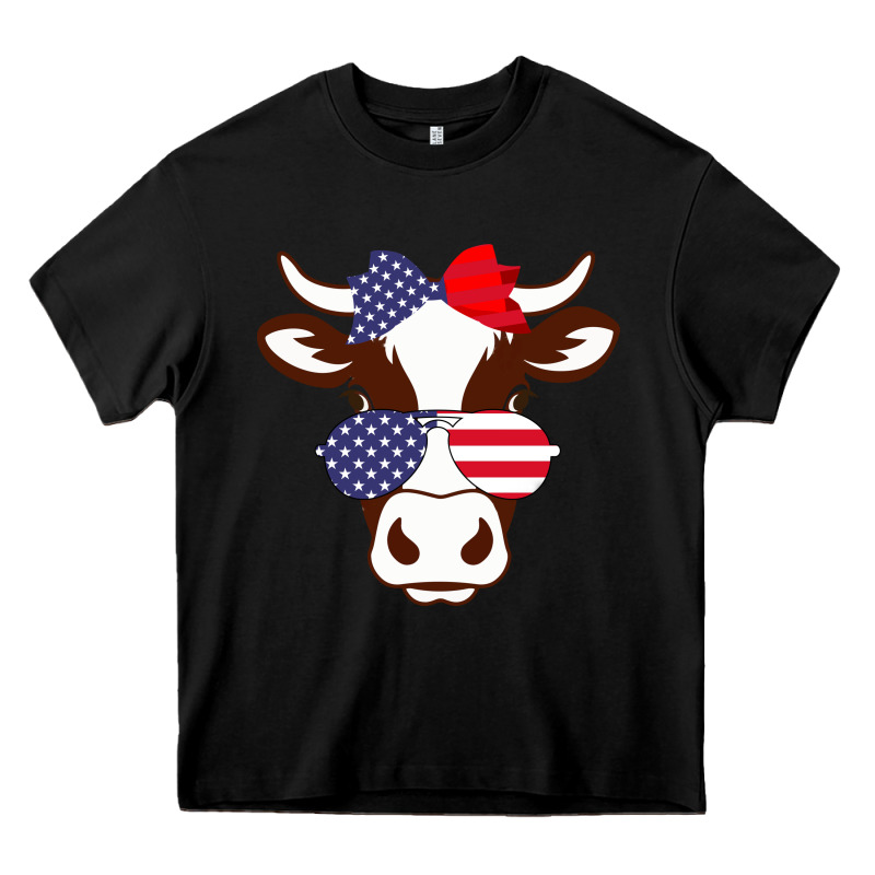 Cow 4th Of July Independence Day Heavy Core Tee by Bettercallsaul | Teevron