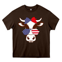 Chocolate Brown Cow 4Th Of July Independence Day Heavy Core Tee - Bettercallsaul