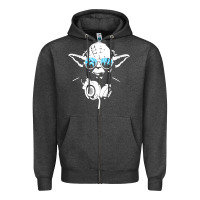 Charcoal Heather DJ Yoda Zipper Hoodie - longCreatives