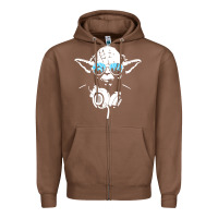 Chestnut DJ Yoda Zipper Hoodie - longCreatives