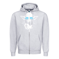 Heather Grey DJ Yoda Zipper Hoodie - longCreatives