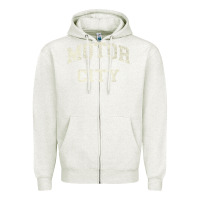 Oatmeal Heather Classic Motor City Detroit Varsity Zipper Hoodie - longCreatives