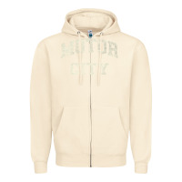Sandshell Classic Motor City Detroit Varsity Zipper Hoodie - longCreatives