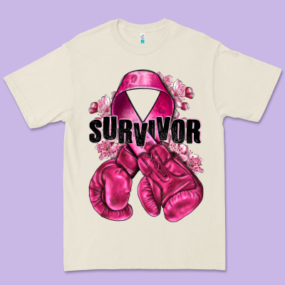 Survivor Breast Cancer With Boxing Gloves Premium Tee Designed By Nancycooperartshop