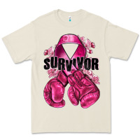 Bone Survivor Breast Cancer with boxing gloves Premium Tee - NancyCooperArtShop