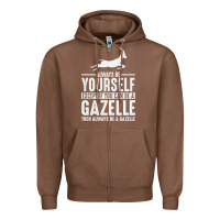 Chestnut Gazelle Gift Lover Zipper Hoodie - longCreatives