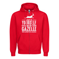 Red Gazelle Gift Lover Zipper Hoodie - longCreatives