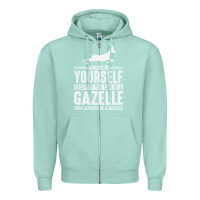 Seafoam Gazelle Gift Lover Zipper Hoodie - longCreatives