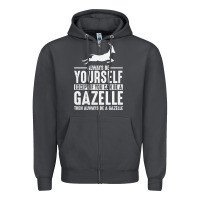 Smoke Gazelle Gift Lover Zipper Hoodie - longCreatives