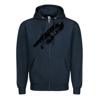 Navy Gears of war lancer Zipper Hoodie - longCreatives
