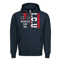 Icu Registered Nurse Medical Intensive Care Unit Zipper Hoodie | Teevron