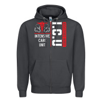Smoke ICU Registered Nurse Medical Intensive Care Unit Zipper Hoodie - longCreatives