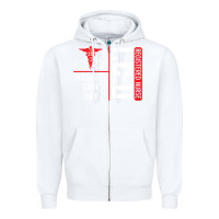 White ICU Registered Nurse Medical Intensive Care Unit Zipper Hoodie - longCreatives