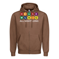 Chestnut House Music All Night Long Ravers Zipper Hoodie - longCreatives