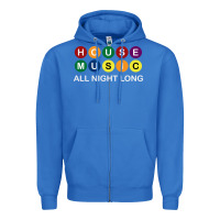 True Royal House Music All Night Long Ravers Zipper Hoodie - longCreatives