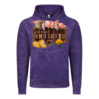 Cloud Purple just a girl who loves pig olivia Vintage Hoodie - OliviaCreatesArt