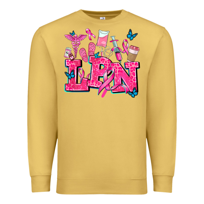 Lpn Cancer  Nurse With Premium Sweatshirt by AdoDesignShop | Teevron