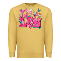 Antique Gold lpn cancer  nurse with Premium Sweatshirt - AdoDesignShop