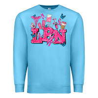 Ocean Blue lpn cancer  nurse with Premium Sweatshirt - AdoDesignShop