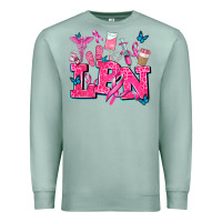 Seafoam lpn cancer  nurse with Premium Sweatshirt - AdoDesignShop