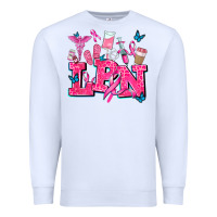 White lpn cancer  nurse with Premium Sweatshirt - AdoDesignShop