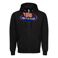 Black Moo and Oink Chicago Zipper Hoodie - longCreatives