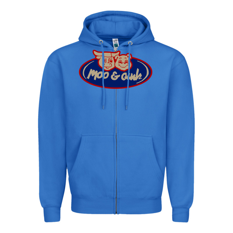 Moo And Oink Chicago Zipper Hoodie by longCreatives | Teevron