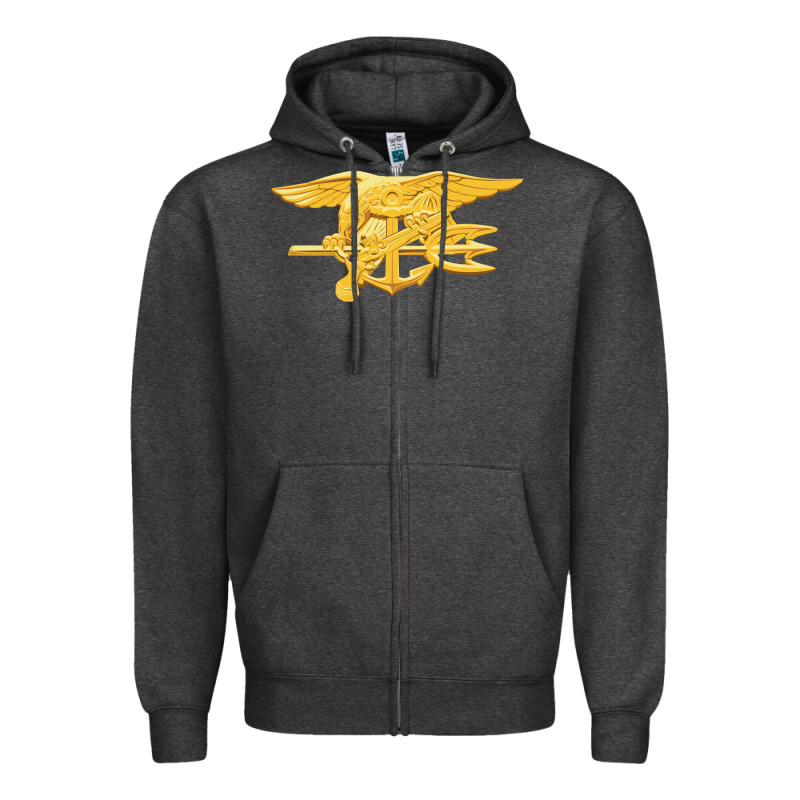 Navy Seals Badge Zipper Hoodie by longCreatives | Teevron