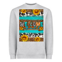 Heather Grey Welcome fall Heavyweight Sweatshirt - Artiststas