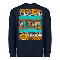 Navy Welcome fall Heavyweight Sweatshirt - Artiststas