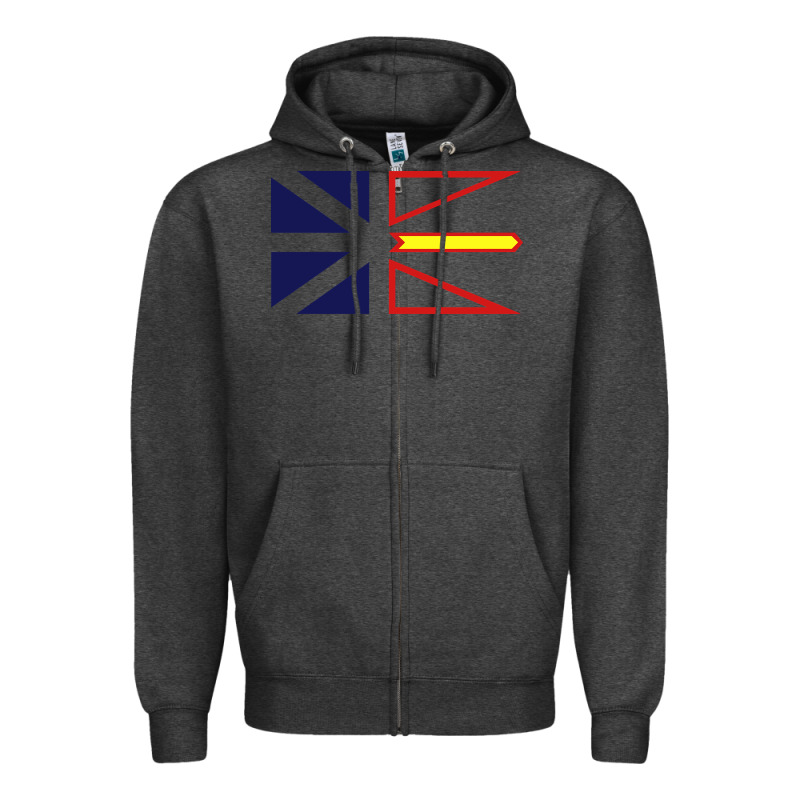 Newfoundland And Labrador Flag - 3 Color Zipper Hoodie by longCreatives | Teevron