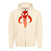 Sandshell Mando Mythosaur Skull Sticker Zipper Hoodie - longCreatives