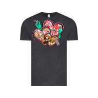 Vintage Black nurse hearts Vintage Tee - CowGirlArtShop
