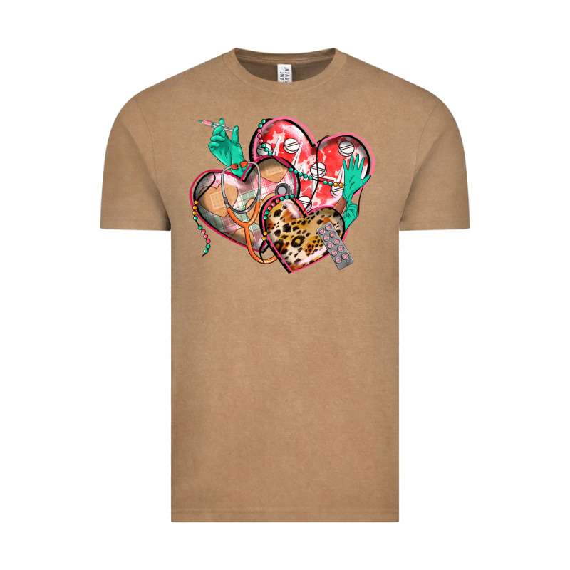 Nurse Hearts Vintage Tee by CowGirlArtShop | Teevron