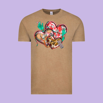 Nurse Hearts Vintage Tee Designed By Cowgirlartshop